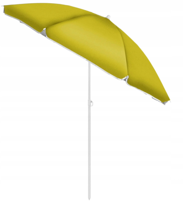 Mirpol Umbrelă de plajă cu funcție de înclinare 220 cm galben lămâie [2]