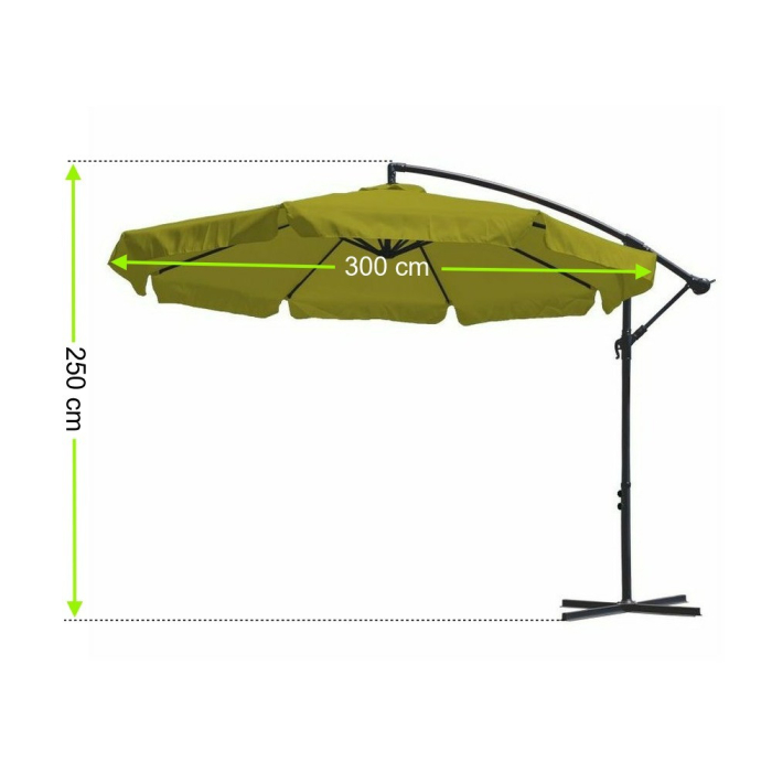 Mirpol Umbrelă de soare Garden Hero lime [4]