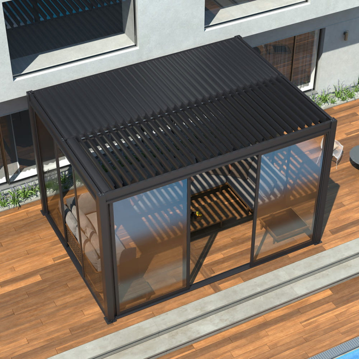 Mirpol Uși glisante LUXE S8 370x218cm până la 4 m antracit [7]