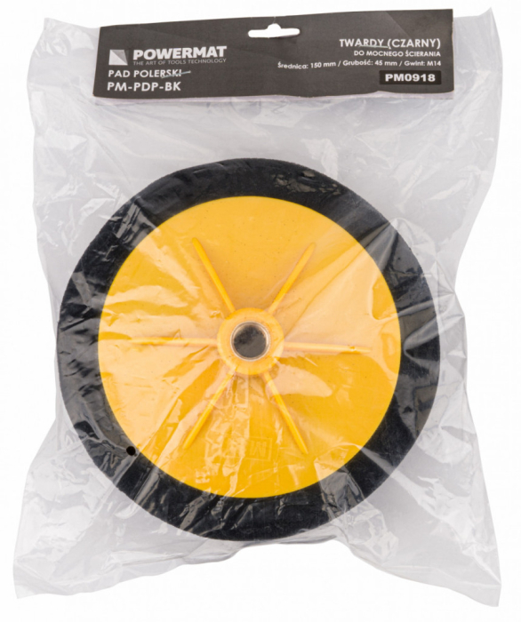 Powermat Disc de lustruit dur negru 150x45mm M14 PM-PDP-BK [3]