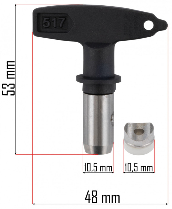 Powermat Duză pentru mașina de pulverizat vopsea PM-PDM-1500M-D621 [2]