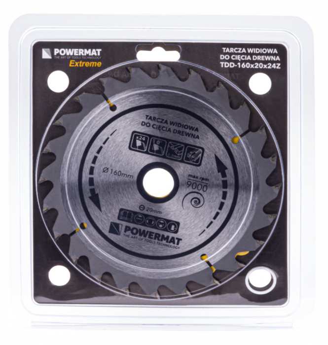 Powermat Foaie de ferăstrău 160x20 24z TDD-160x20x24Z [4]