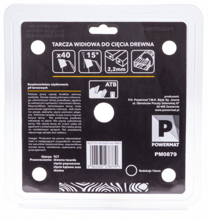 Powermat Foaie de ferăstrău 160x20 40z TDD-160x20x40Z [5]