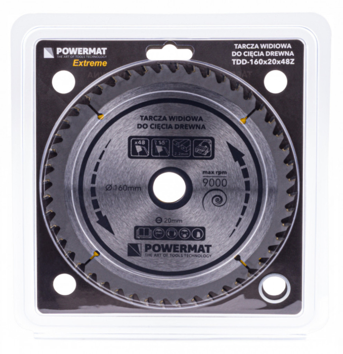 Powermat Foaie de ferăstrău 160x20 48z TDD-160x20x48Z [4]