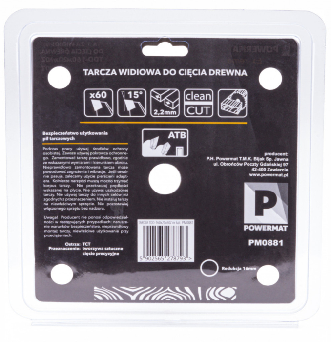 Powermat Foaie de ferăstrău 160x20 60z TDD-160x20x60Z [5]