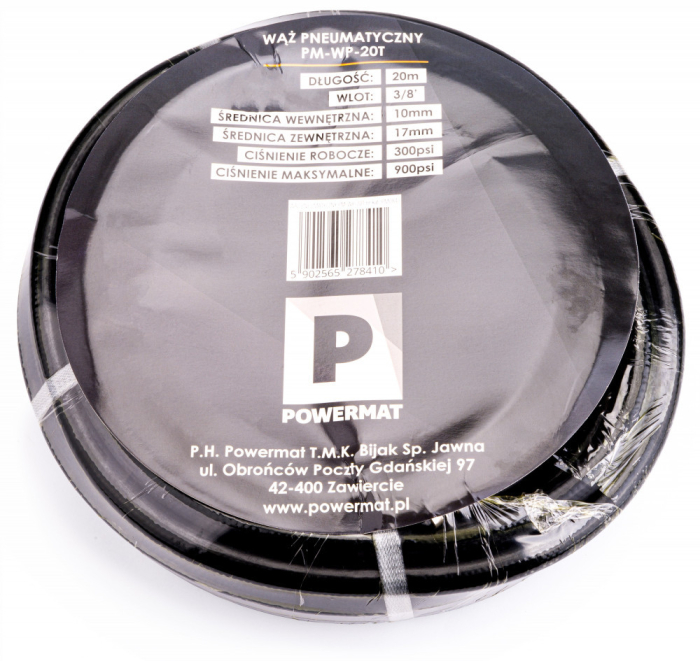Powermat Furtun pneumatic 10 x 17 mm / 20m 20bar PM-WP-20T [3]