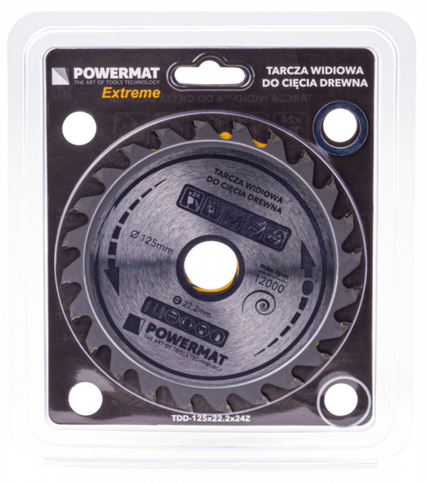 Powermat Lamă de ferăstrău 125x22.2 24z TDD-125x22.2x24Z [4]