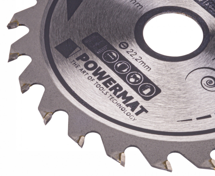 Powermat Lamă de ferăstrău 125x22.2 24z TDD-125x22.2x24Z [7]