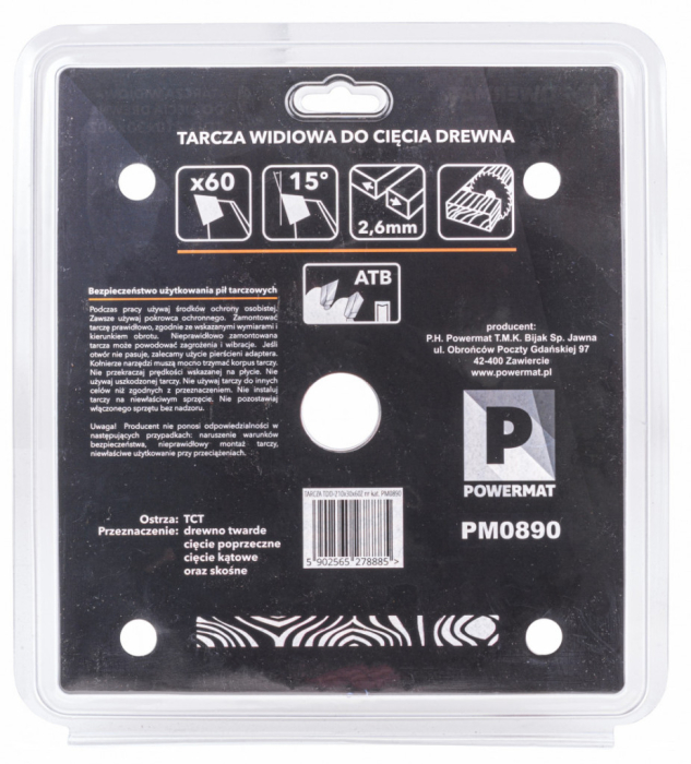 Powermat Lamă de ferăstrău 210x30 60z TDD-210x30x60Z [5]