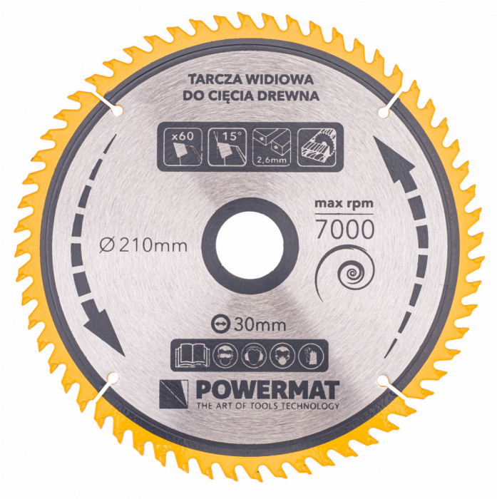 Powermat Lamă de ferăstrău 210x30 60z TDD-210x30x60Z [3]