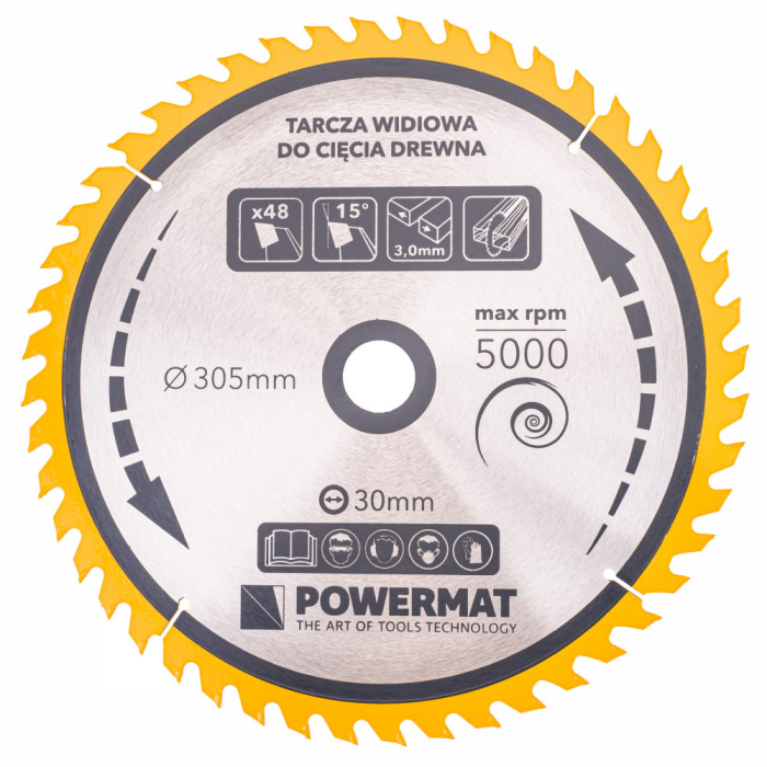 Powermat Lamă de ferăstrău 305x30 48z TDD-305x30x48Z [3]