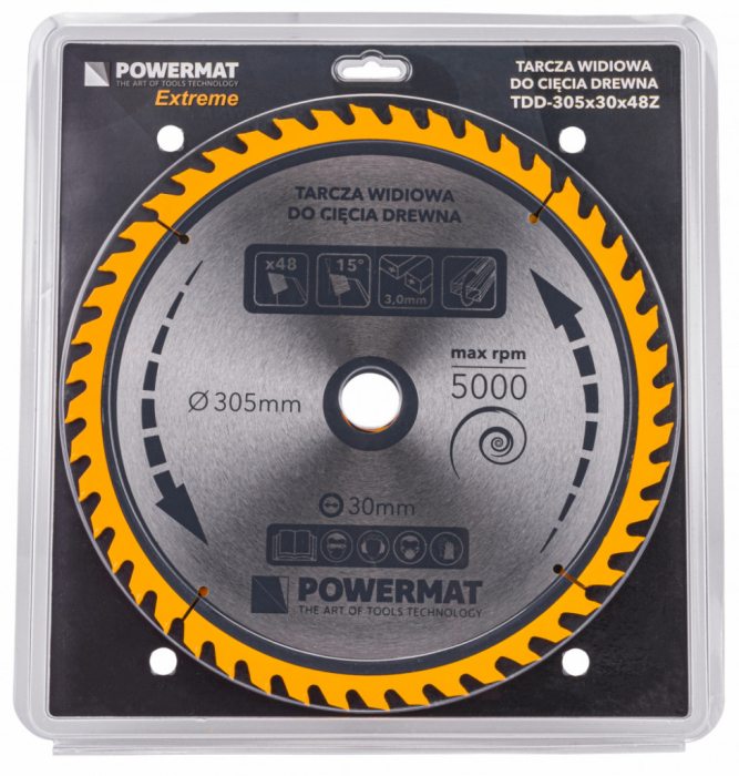 Powermat Lamă de ferăstrău 305x30 48z TDD-305x30x48Z [4]