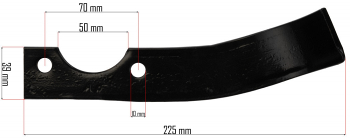 Powermat Lamă dreaptă pentru motosapă rotativă pe benzină PM-GGS-700M-NOP [2]