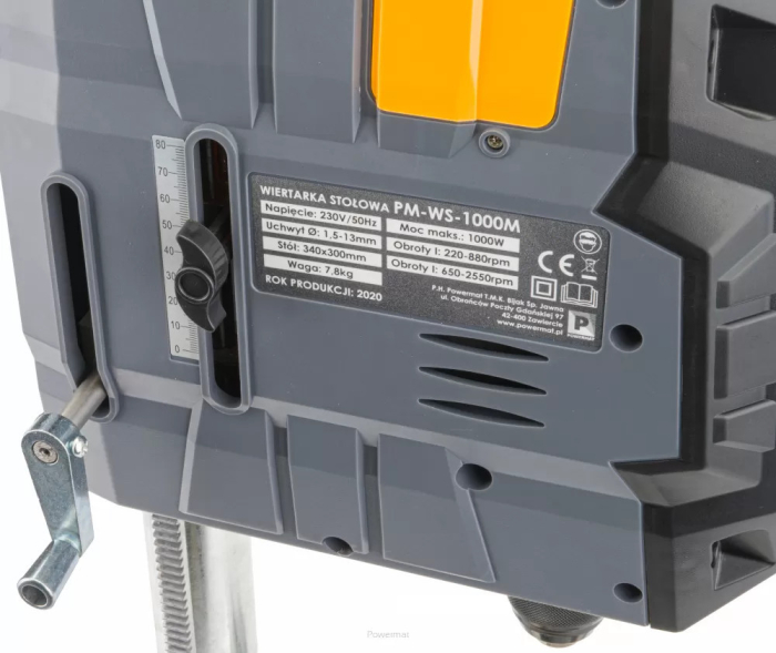 Powermat Mașină de găurit de banc 1000 W PM-WS-1000M [8]