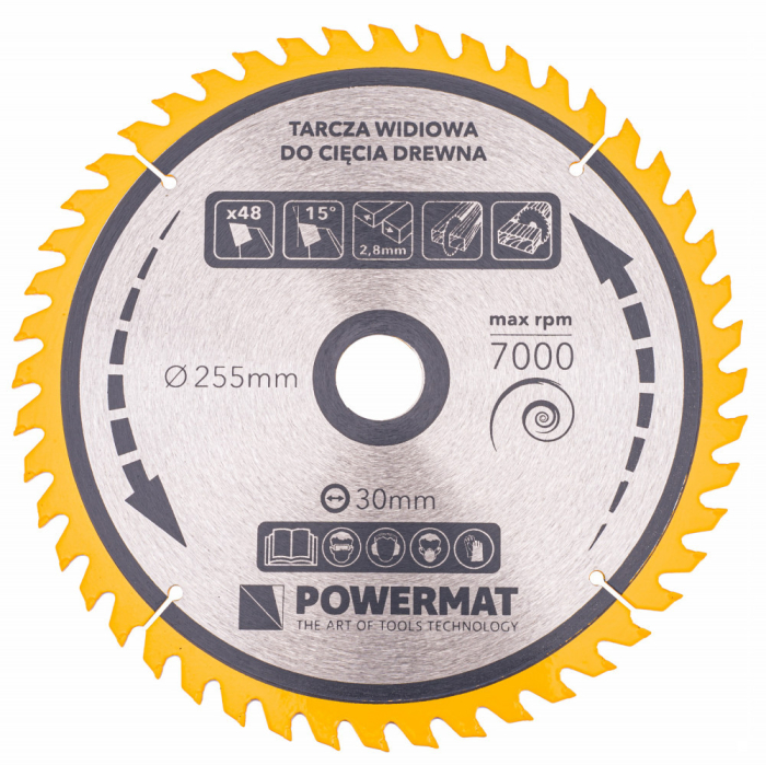 Powermat Pânză de ferăstrău 255x30 48z TDD-255x30x48Z [3]
