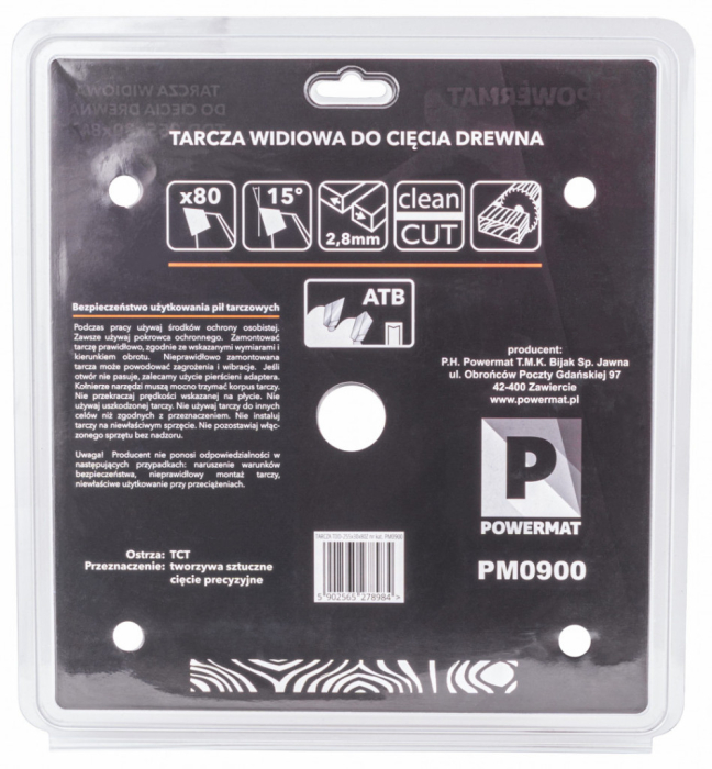 Powermat Pânză de ferăstrău 255x30 80z TDD-255x30x80Z [4]