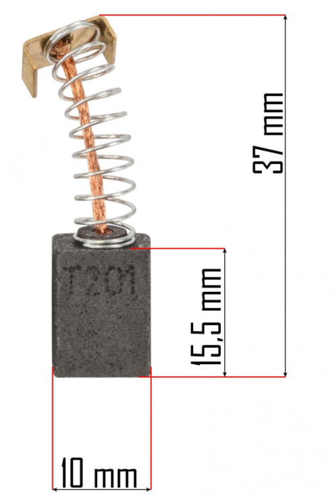 Powermat Perii de carbon pentru sapă rotativă electrică PM-GGE-1700M-SZ [2]