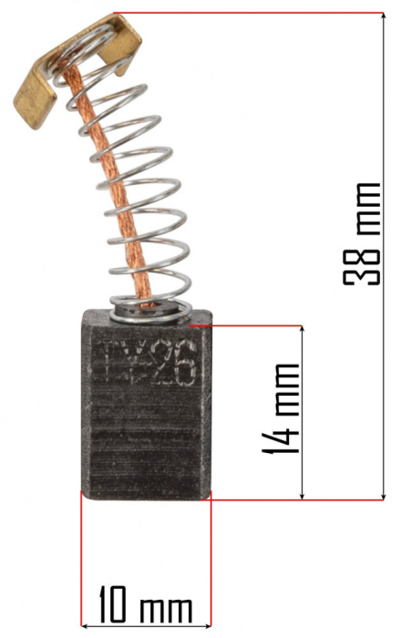 Powermat Perii de carbon pentru sapă rotativă electrică PM-GGE-2000M-SZ [2]