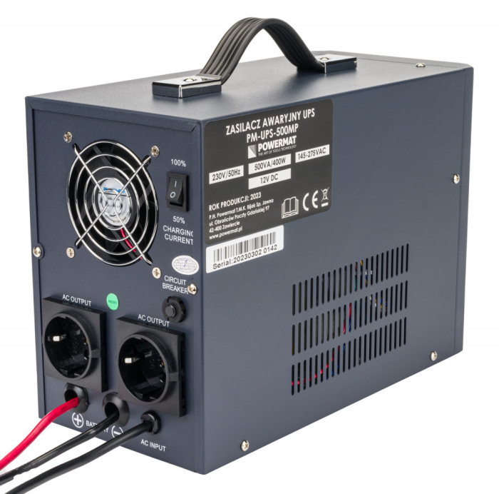 Powermat Sursă de alimentare neîntreruptibilă UPS LCD 500V 400W Invertor PM-UPS-500MP [6]