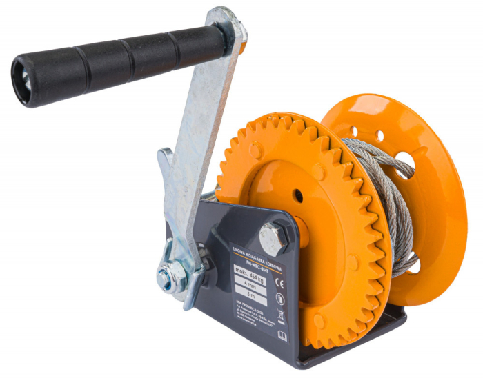 Powermat Troliu manual cu cablu metalic 454 kg 5 m PM-WRC-454T [5]