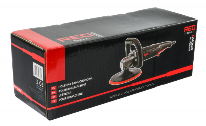 Red Technic Mașină de lustruit auto 2400W cu 5 discuri RTPS0088 [4]