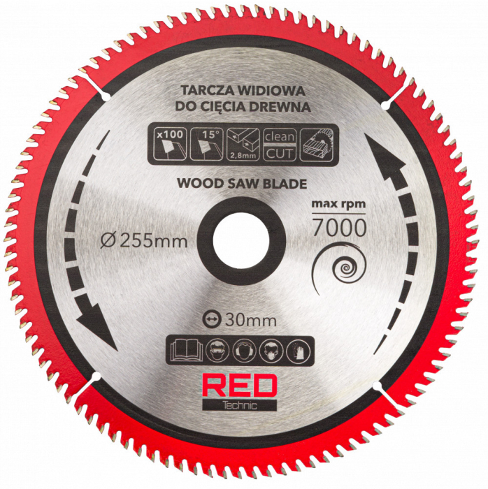 Red Technic Set de 5 lame de ferăstrău circular 255/30mm RTZTWD0082 [10]