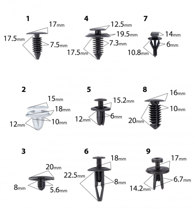 Red Technic Set de elemente de fixare pentru mașină 420 piese RTKST0099 [4]