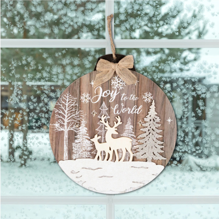 Somogyi Elektronic Decor din lemn pentru ferestre și uși, LED alb cald [2]