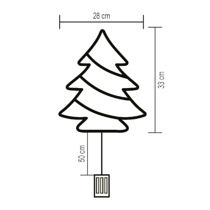Somogyi Elektronic Decorațiuni LED pentru ferestre, lemn de pin, funcționează cu baterii [3]