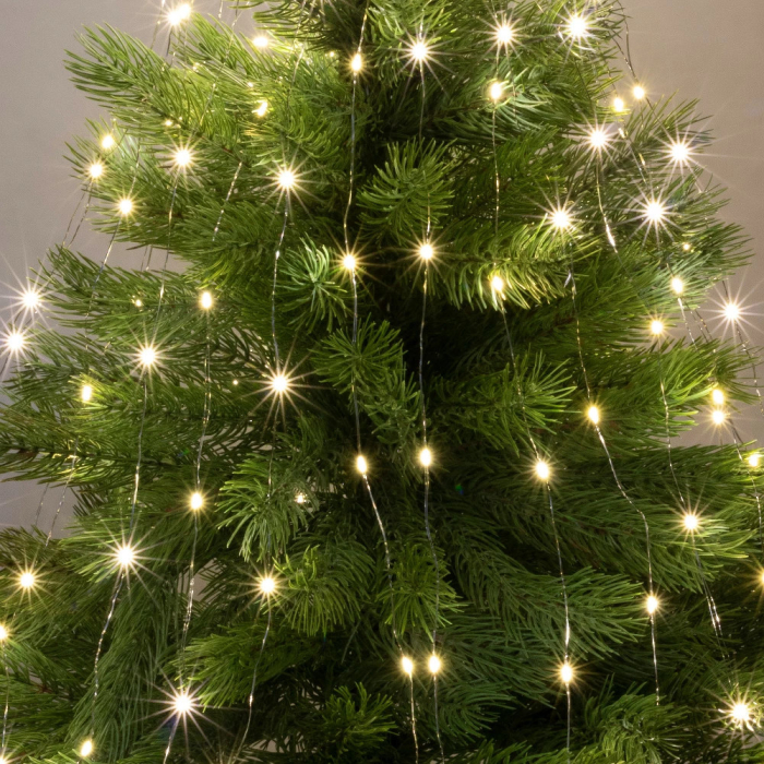 Somogyi Elektronic Șir de lumini Micro LED, 6 șiruri / 20 LED-uri, alb cald, versiune pentru exterior [2]