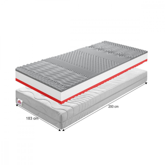 Tempo Saltea TEMPO 30 din spumă poliuretanică elastică, 183x200 [2]