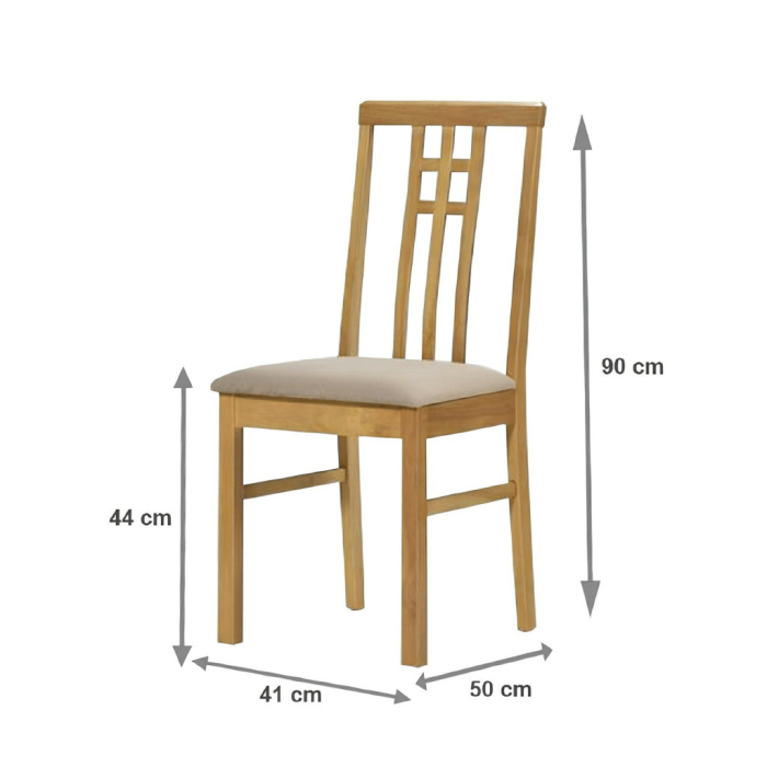 Tempo Scaun de sufragerie SILAS, stejar Sonoma - crem [2]