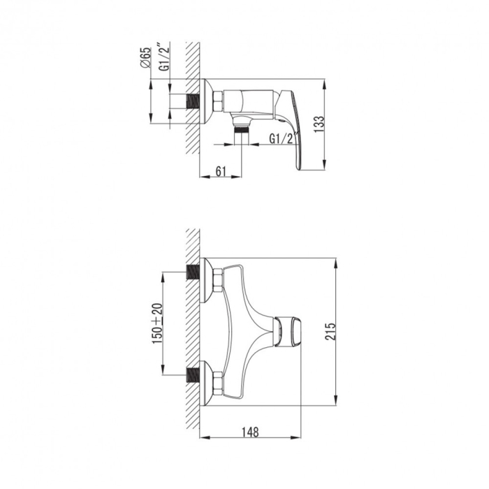Wellis Baterie de duș Bellini [2]