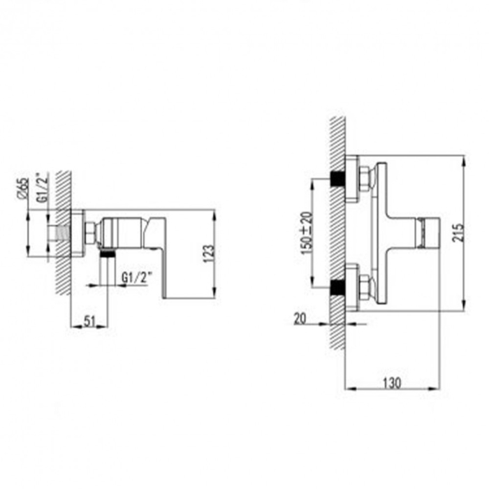 Wellis Baterie de duș Mamba [2]