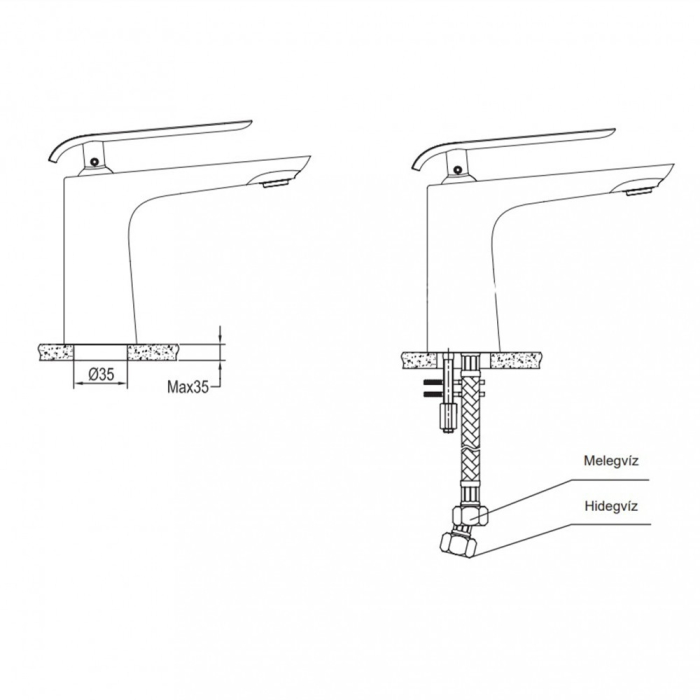 Wellis Baterie lavoar Rundo [3]