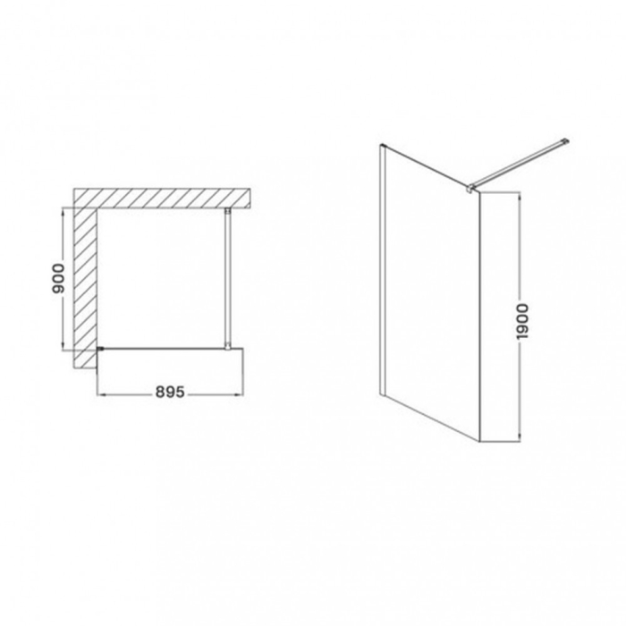 Wellis Cabină de duș Astro 90x190 cm cu finisaj Easy Clean [5]