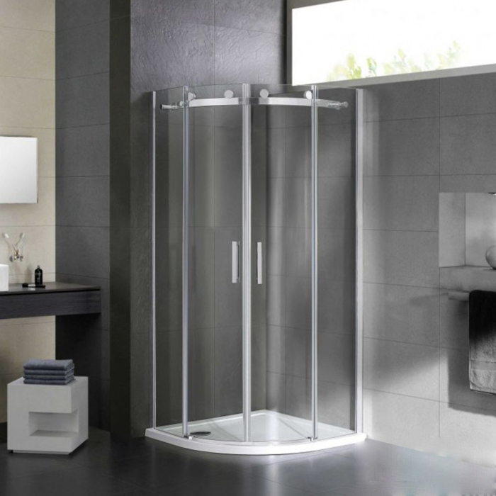 Wellis Cabină de duș curbată Virgo 90x90 cm fără cădiță de duș cu înveliș Easy Clean [2]