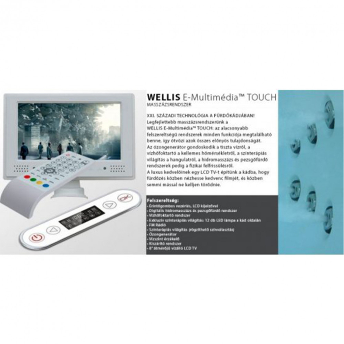 Wellis Cadă cu hidromasaj asimetrică Dublo Hydro [8]