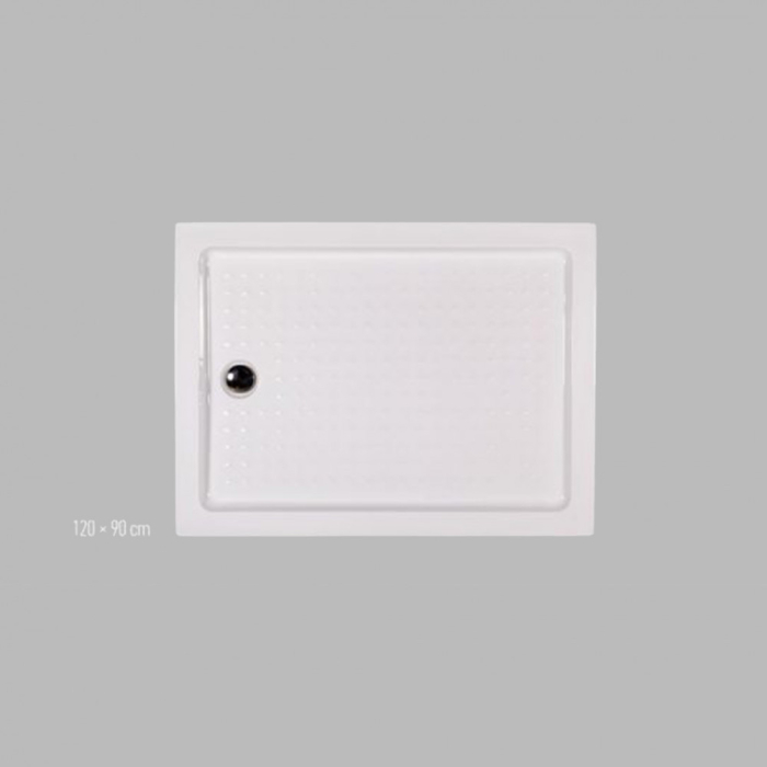 Wellis Cădiță de duș asimetrică cu înălțimea de 120 cm [3]