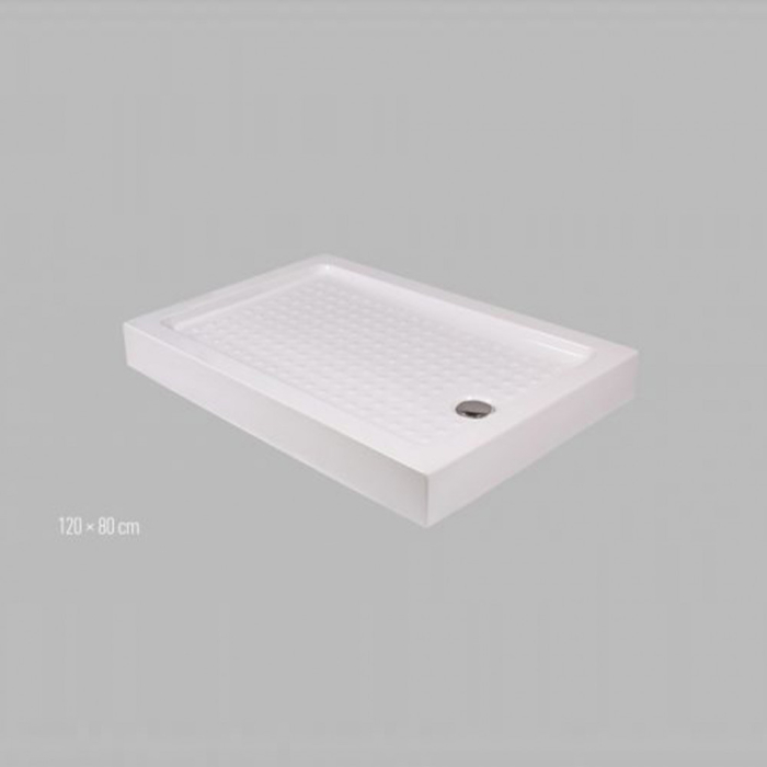 Wellis Cădiță de duș asimetrică cu înălțimea de 120 cm [2]