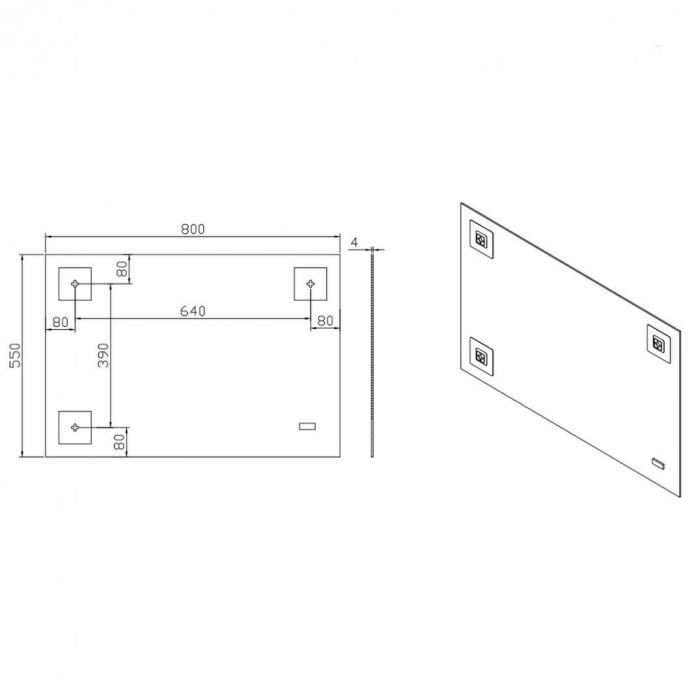 Wellis Ginger 80 oglindă de perete [3]