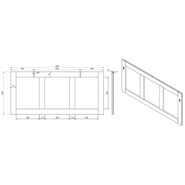 Wellis Oglindă de perete Nina 120 [3]