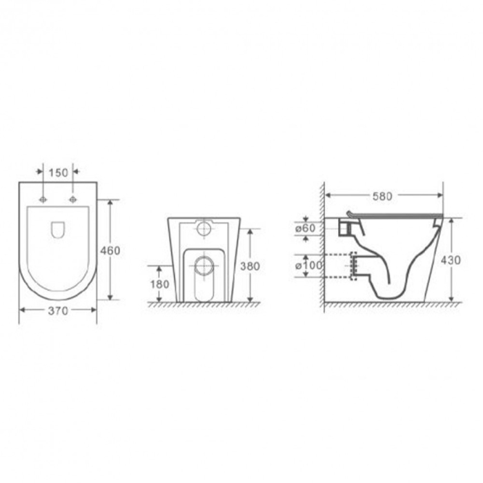 Wellis Toaletă Clement fără ramă [3]