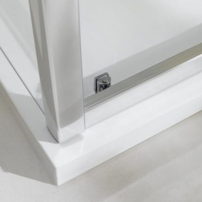 Wellis Ușă de duș batantă Pure 100x190 cm cu finisaj Easy Clean [3]