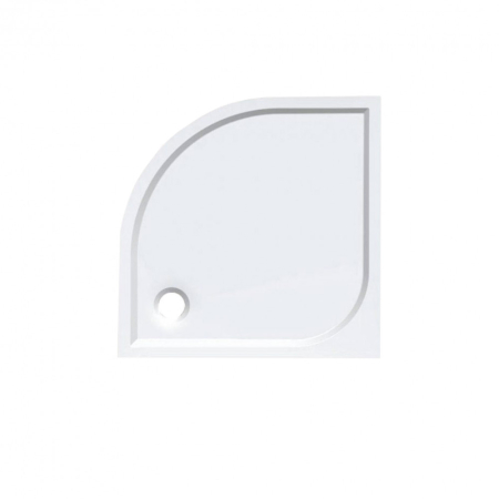 Produse temporar indisponibile - Aqualine Cădiță de duș curbată din marmură turnată 90x90x3 cm