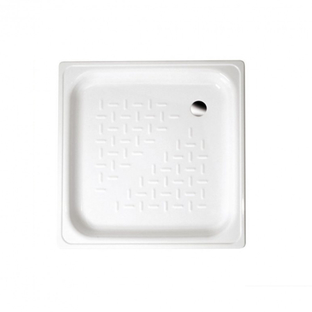 Aqualine Cădiță de duș din tablă metalică, dimensiuni 80x80x16 cm [0]