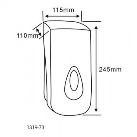 Aqualine Distribuitor de săpun 1000 ml alb [1]
