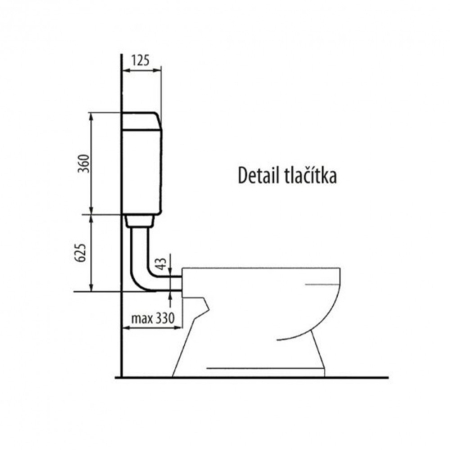 Aqualine Rezervor de toaletă [2]
