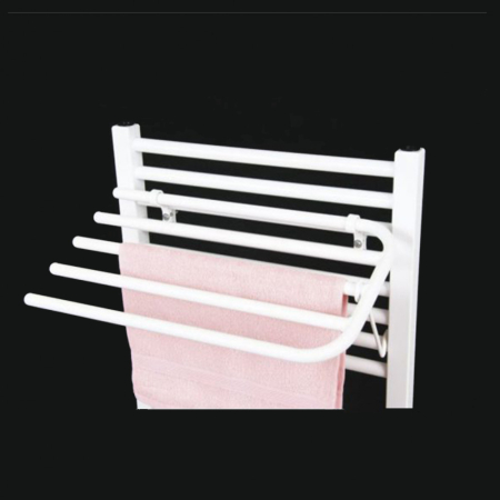 Aqualine Uscător rabatabil pentru 4 prosoape pentru radiatoare curbate și drepte [1]