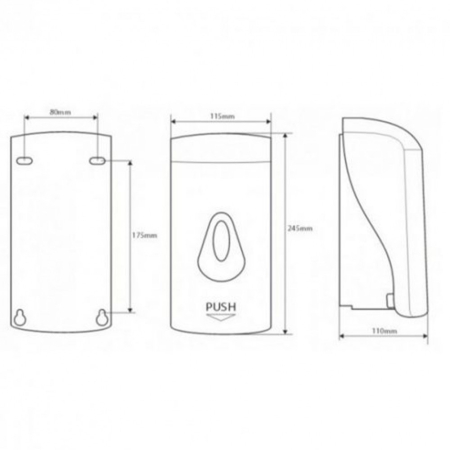 Bemeta Distribuitor de săpun HOTEL PROGRAM, 1000 ml, crom ABS [1]
